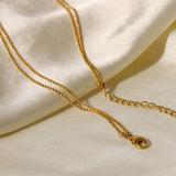 Collar dorado doble