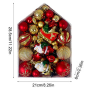Set de esferas y adornos navideños