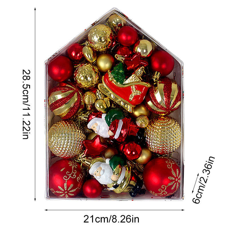 Set de esferas y adornos navideños
