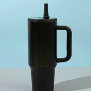 Termo negro de acero inoxidable