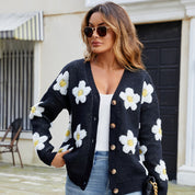 Cárdigan con flores