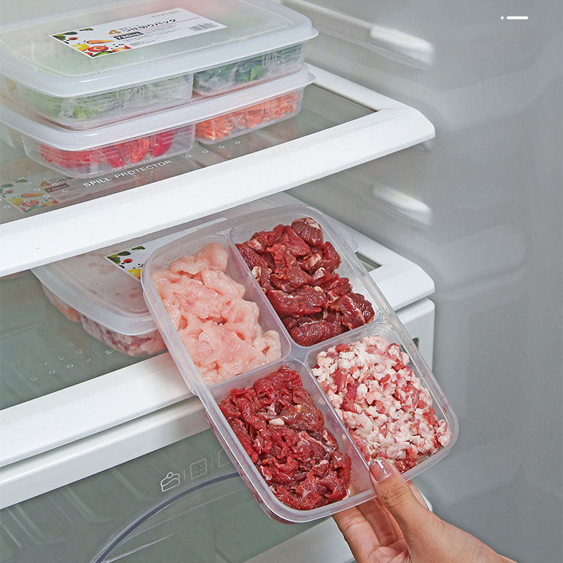 Recipiente con divisiones para alimentos