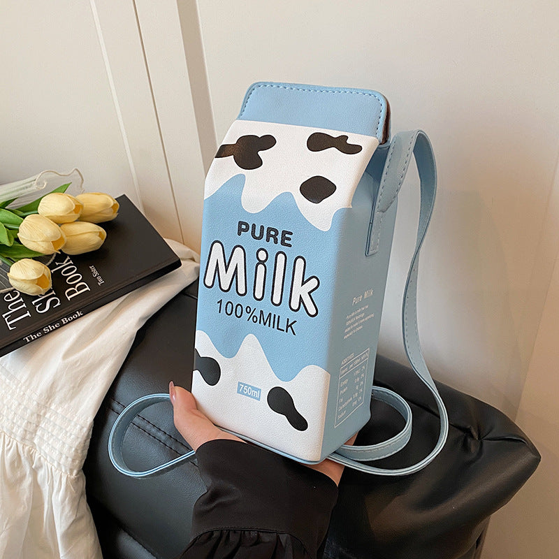 Mini bolso en forma de caja de leche