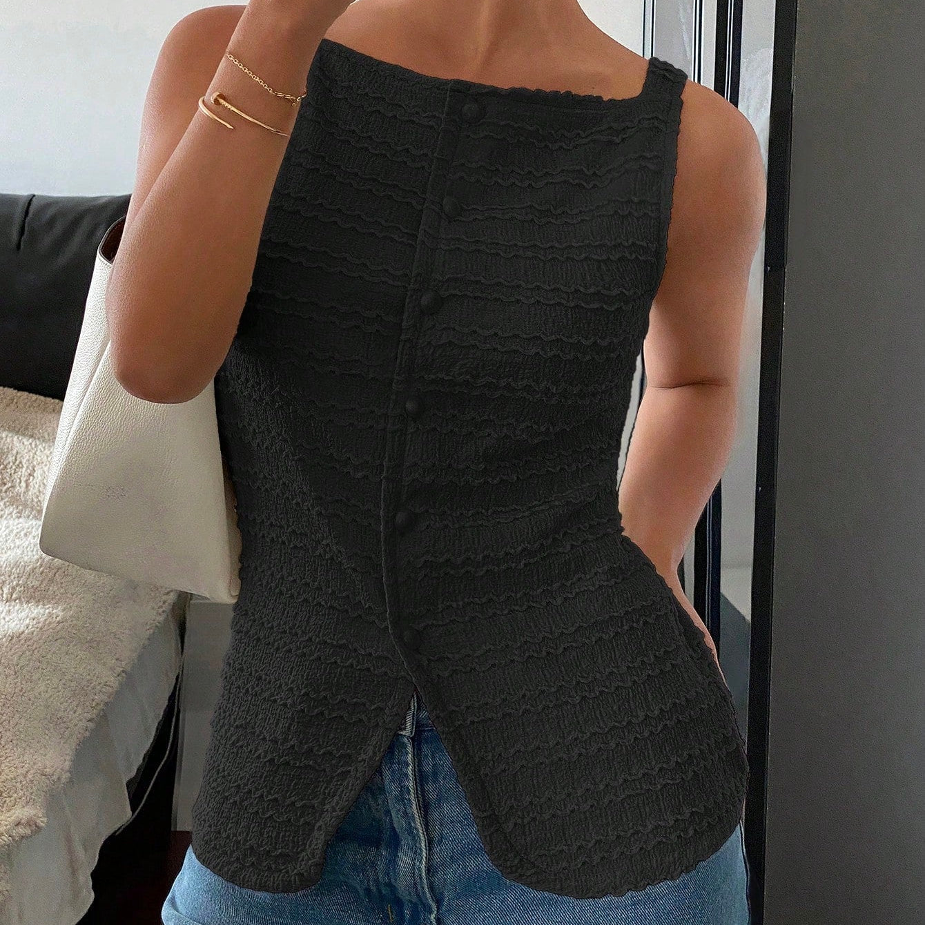 Blusa con botones estilo classy