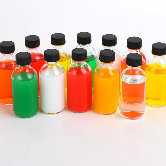 Set de mini botellas de vidrio con tapa