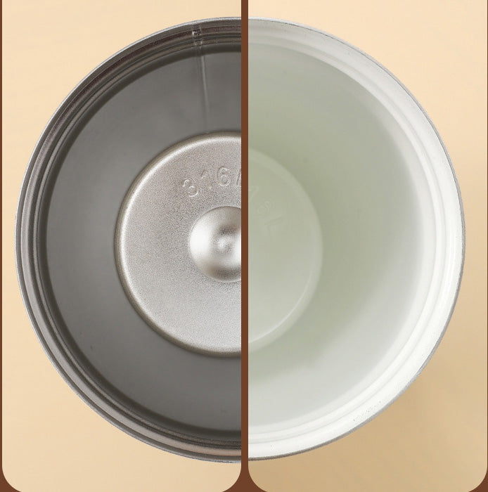 Vaso térmico para café de acero inoxidable con tapa