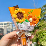 Mini bouquet de flores tejidas - Dressygt
