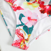 bikini de 3 piezas colorido con falda grande multicolores - Dressygt