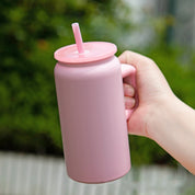 Vaso de acero inoxidable con agarrador