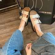 Sandalias con doble hebilla