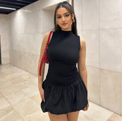 Vestido corto con dobladillo de burbuja - Dressygt