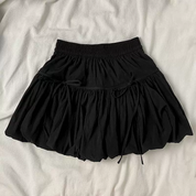 Mini falda ballon con moños