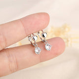 Aretes petit de diamante