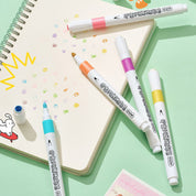 Marcadores 2 en 1 con sello