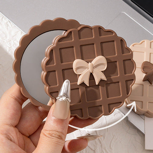Mini espejo portátil con diseño de galleta - Dressygt
