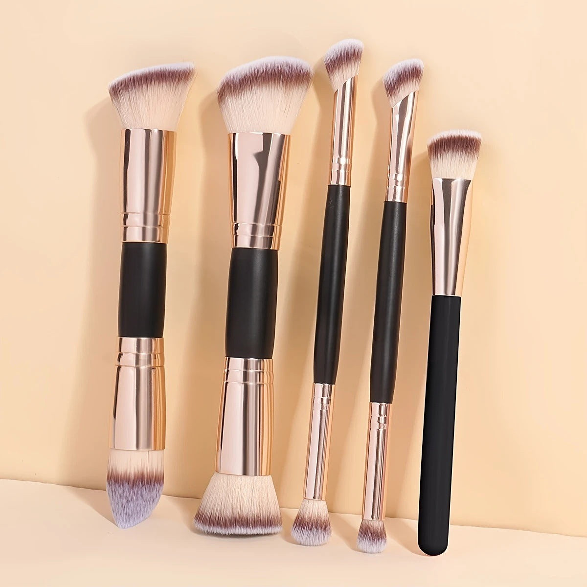 Set de brochas para maquillaje doble punta