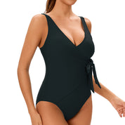 Traje de baño de una pieza con detalle de moña - Dressygt