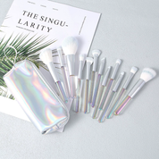 Set de brochas de maquillaje con estuche tornasol - Dressygt