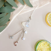 Charm de luna y estrellas