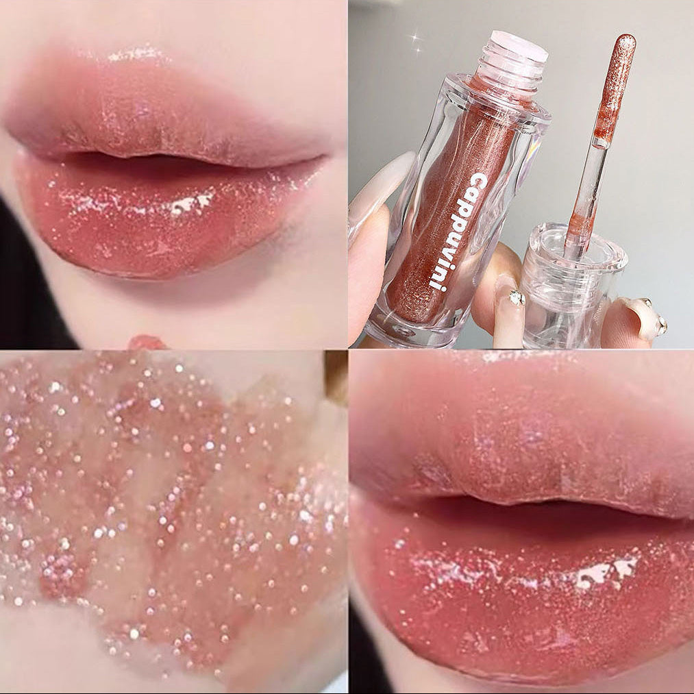 Gloss labial glitter con color natural - Dressygt