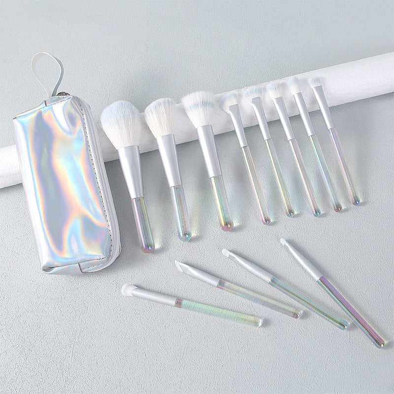 Set de brochas de maquillaje con estuche tornasol - Dressygt