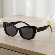 Lentes de sol estilo cat eye con perlas - Dressygt