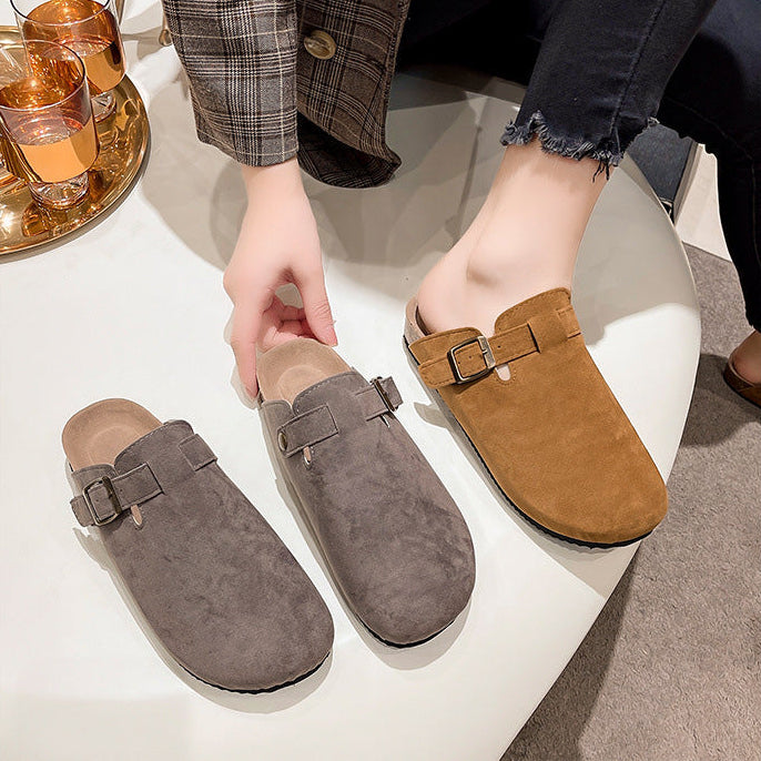 Zuecos tipo mule de gamuza - Dressygt