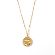 Collar con dije de ojo turco