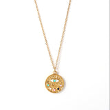 Collar con dije de ojo turco