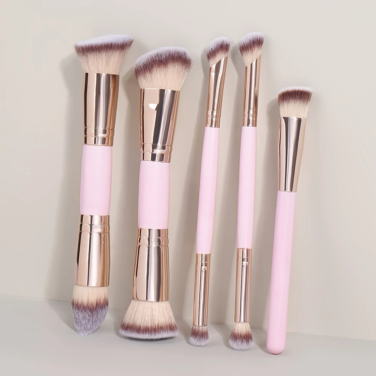 Set de brochas para maquillaje doble punta
