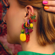 Arete frutal con aro dorado - Dressygt
