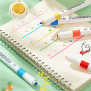 Marcadores 2 en 1 con sello