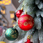 Set de esferas y adornos navideños