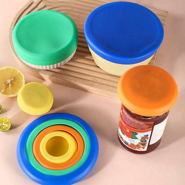 Set de 4 tapa de silicón para recipientes