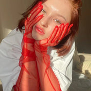 Guantes largos transparentes - Dressygt