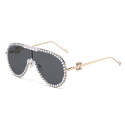 Lentes grandes con perlas decorativas - Dressygt