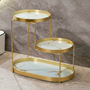 Organizador de acero inoxidable de 3 niveles