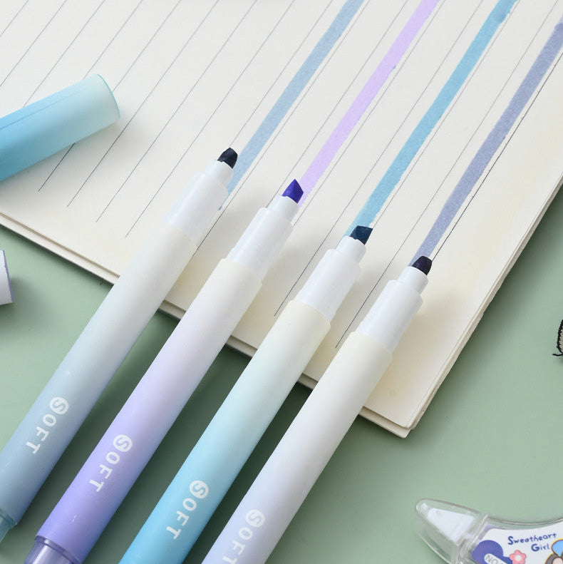 Set de resaltadores estilo gradual