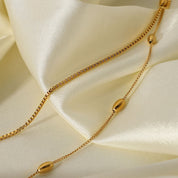 Collar doble dorado