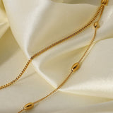 Collar doble dorado