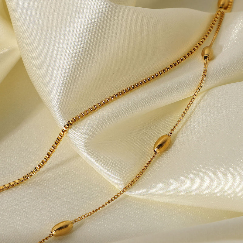 Collar doble dorado