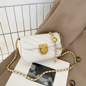 Mini bolso con cadena dorada