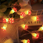 Set de luces con diseño de hongos