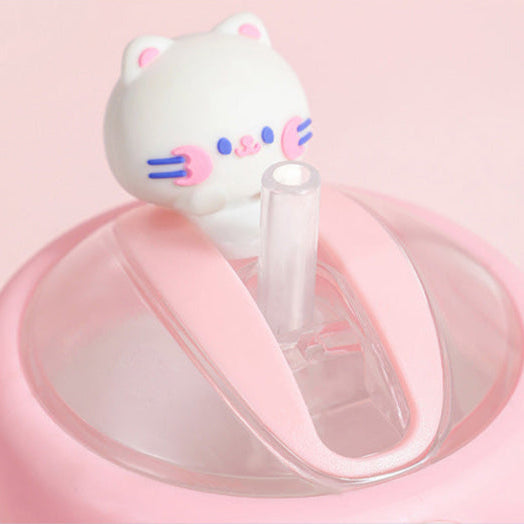 Vaso de vidrio y silicona con tapadera