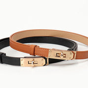 Cinturón clásico con detalle dorado - Dressygt