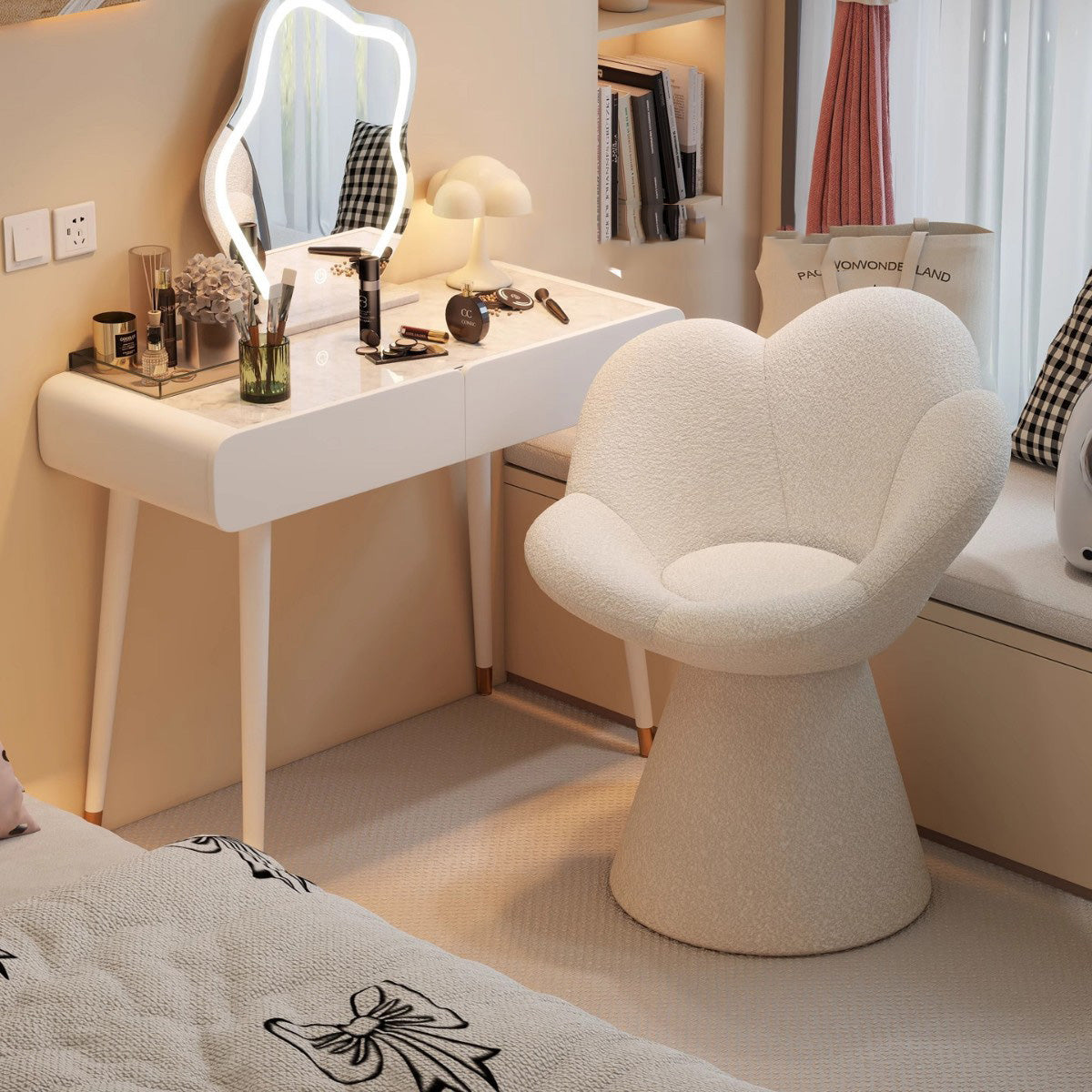 Silla giratoria con diseño de flor - Dressygt