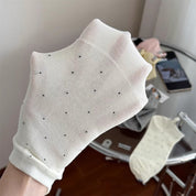 Calcetas tobilleras con bordado de perrito - Dressygt