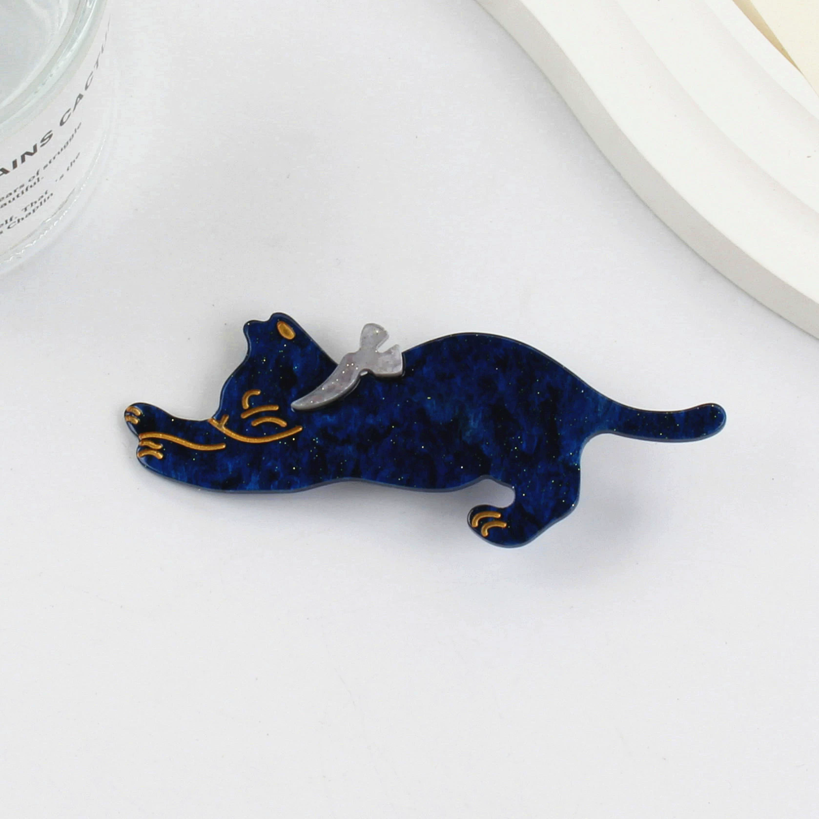 Gancho de cabello en forma de gato