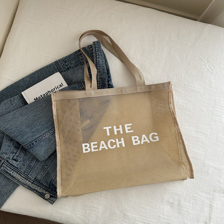 Bolsa de playa transparente