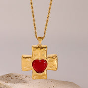 Collar con dije de cruz - Dressygt